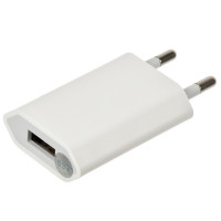 Мережевий зарядний пристрій (5w 1A) для Apple iPhone / iPod (тех.упак)