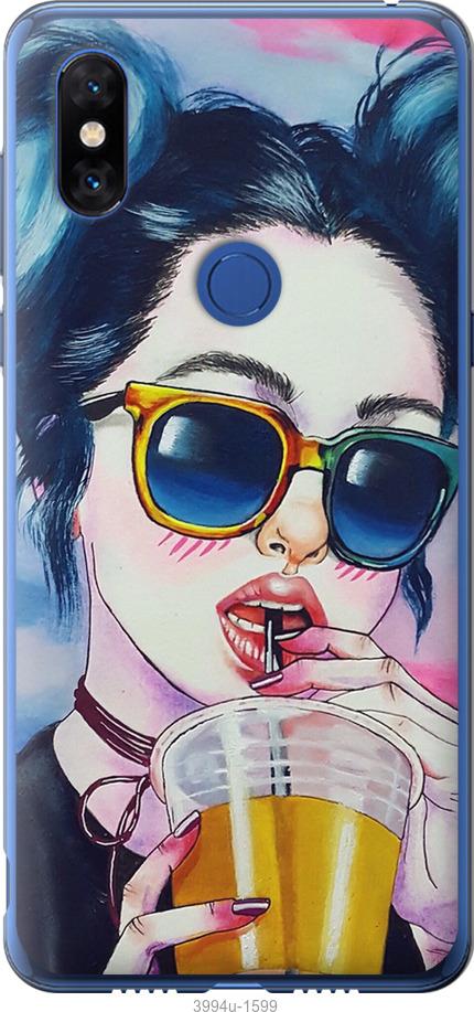 

Чехол на Xiaomi Mi Mix 3 Арт-девушка в очках