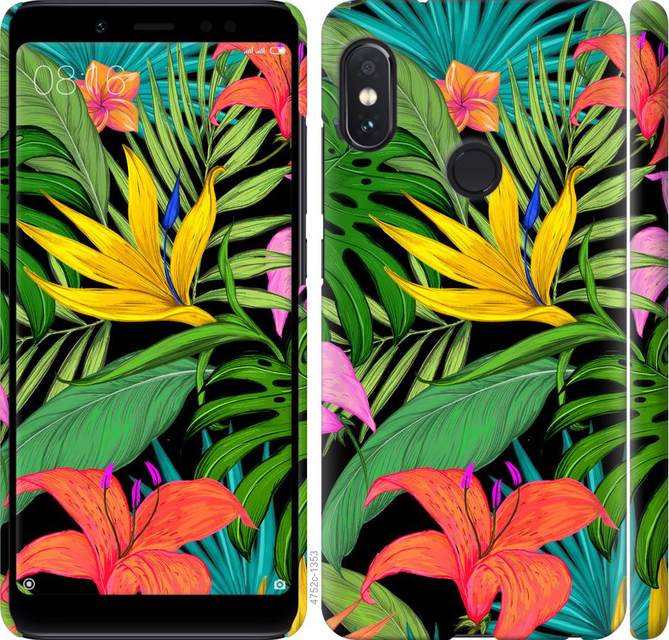 

Чохол на Xiaomi Redmi Note 5 Тропічні листя 1