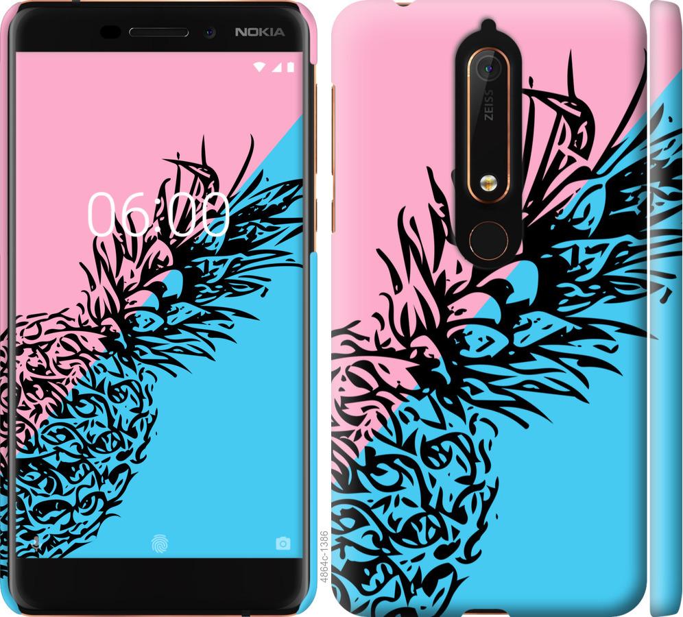 

Чехол на Nokia 6.1 Ананас 1