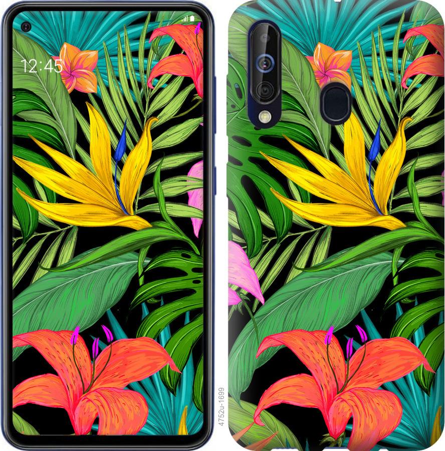 

Чохол на Samsung Galaxy A60 2019 A606F Тропічні листя 1