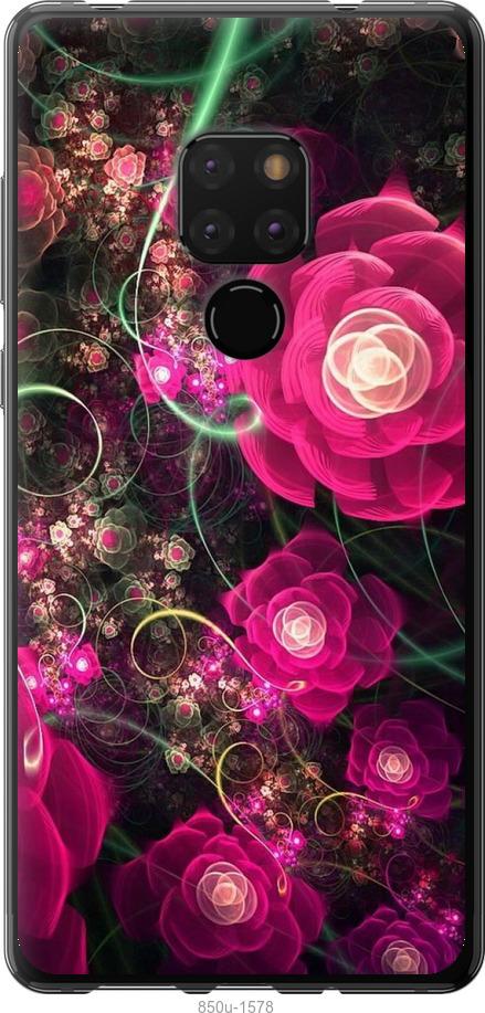 

Чехол на Huawei Mate 20 Абстрактные цветы 3