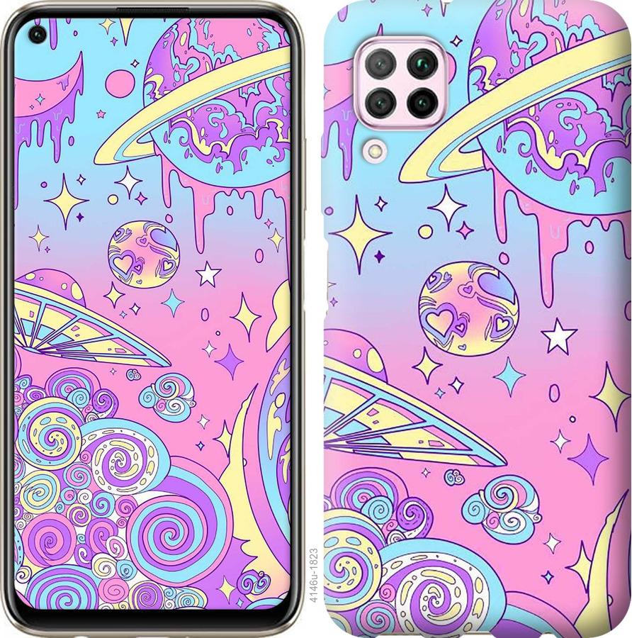 

Чохол на Huawei P40 Lite Рожева галактика