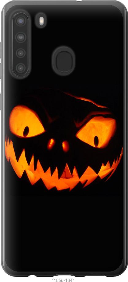 

Чехол на Samsung Galaxy A21 Огненный Джек v1