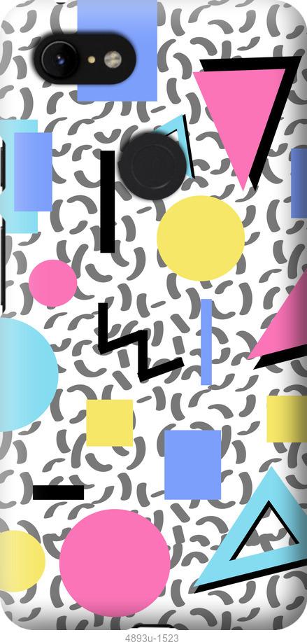 

Чехол на Google Pixel 3 XL Color shapes