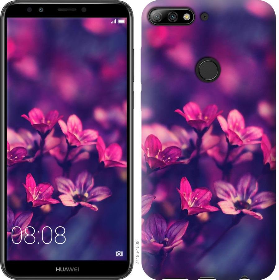 

Чохол на Huawei Y7 Prime 2018 Пурпурні квіти