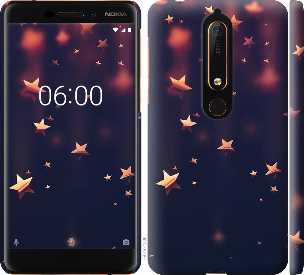 

Чехол на Nokia 6.1 Падающие звезды