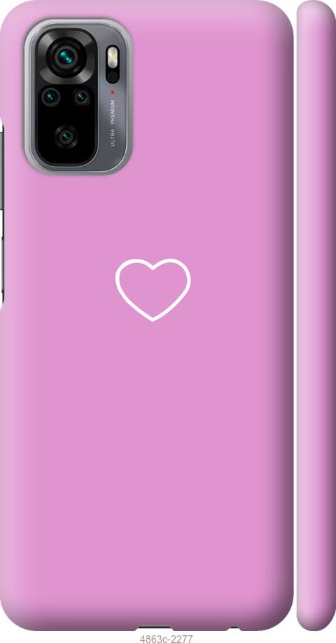 Чехол на Xiaomi Redmi Note 10 Сердце 2