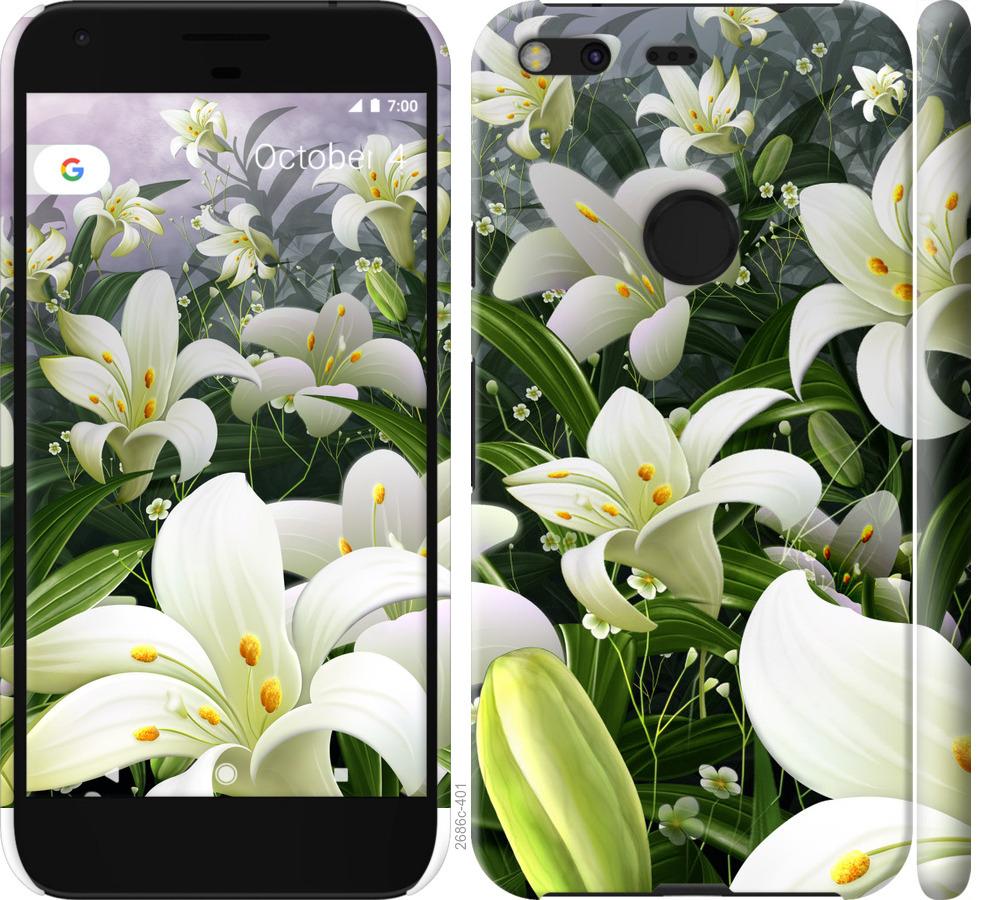 

Чохол на Google Pixel XL білі лілії