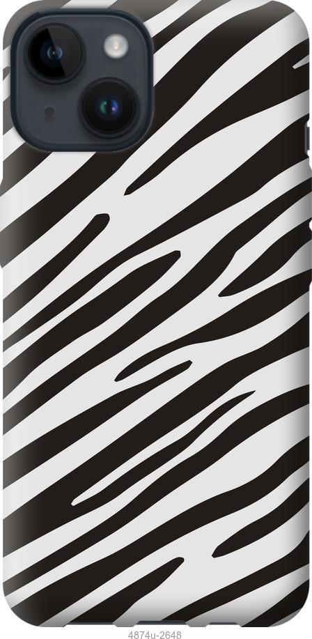 Чохол на iPhone 14 Класична зебра