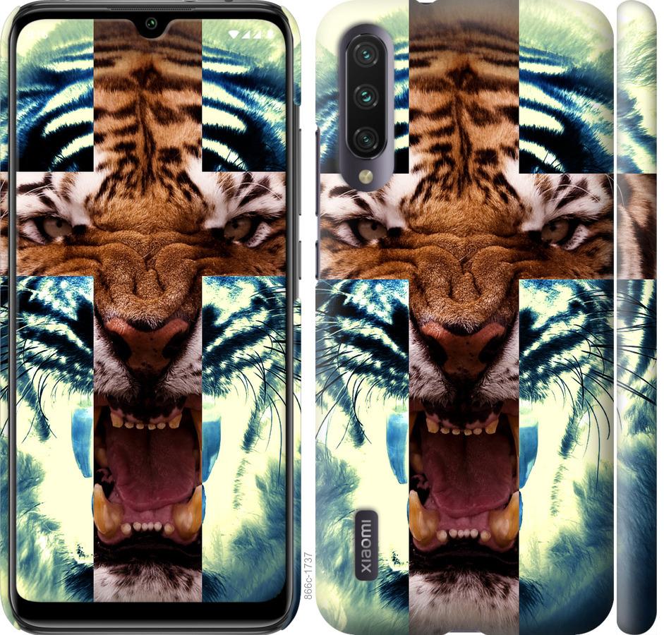Чехол на Xiaomi Mi A3 Злой тигр
