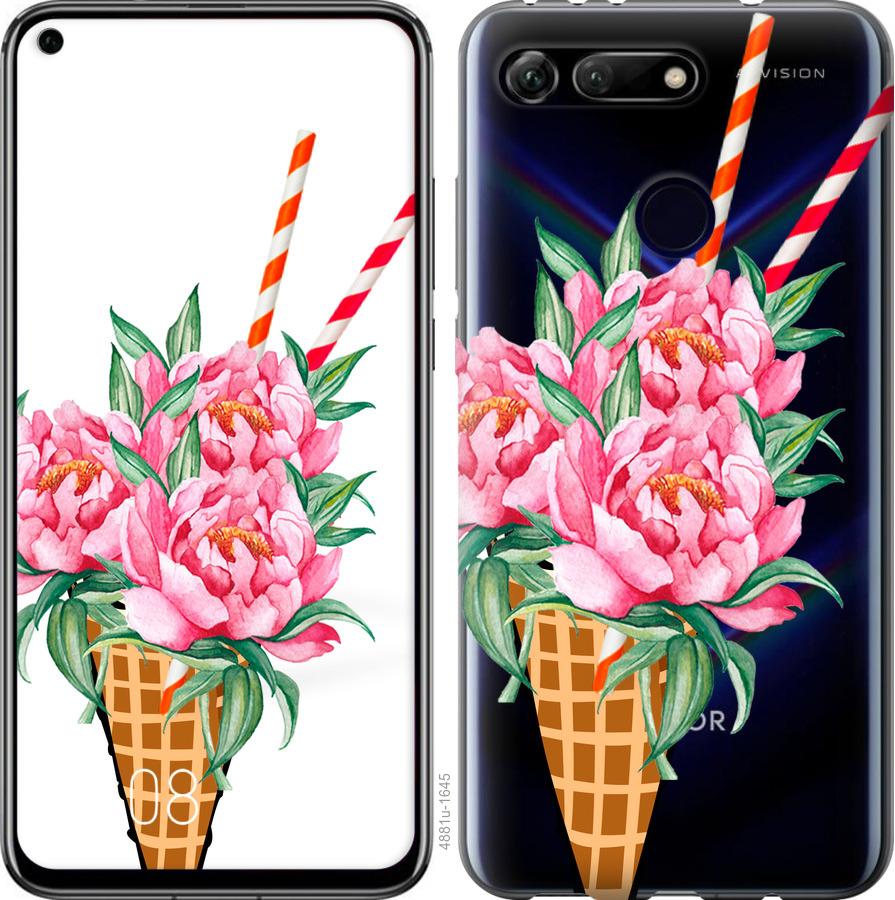 

Чехол на Huawei Honor View 20 Мороженое-пионы