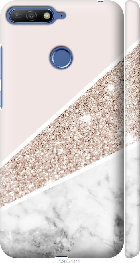 

Чехол на Huawei Honor 7A Pro Пастельный мрамор