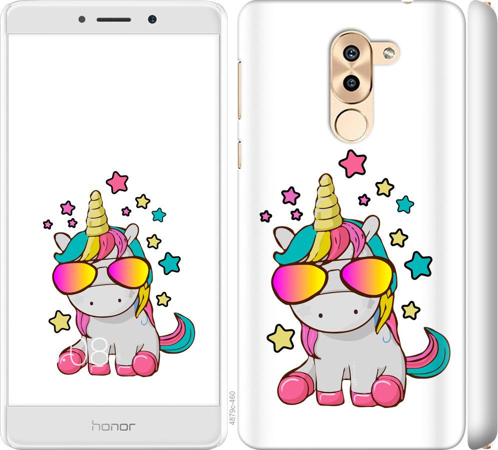 

Чехол на Huawei Mate 9 Lite Единорог в очках