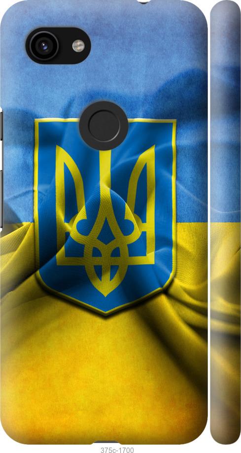 

Чехол на Google Pixel 3a Флаг и герб Украины 1