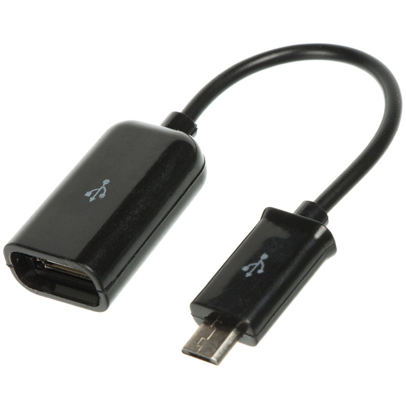 

Перехідник USB OTG - Micro USB S-k07 (в уп.) (Чорний)