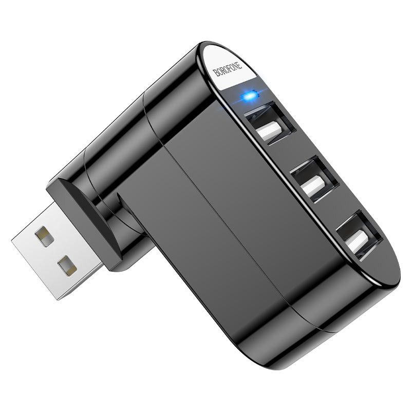 

Перехідник HUB Borofone DH3 three-port USB splitter