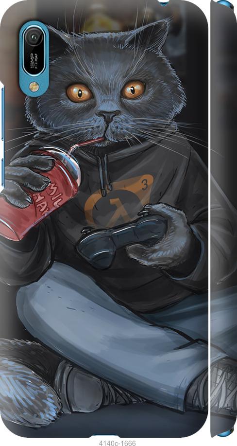 

Чехол на Huawei Y6 2019 gamer cat