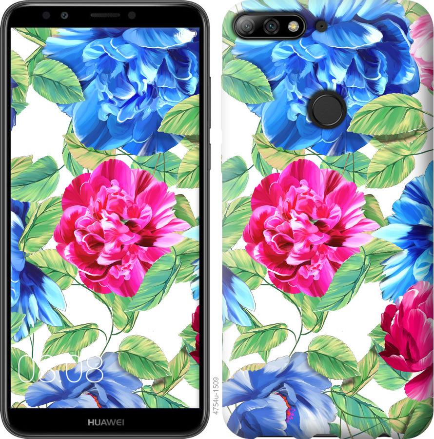 

Чохол на Huawei Y7 Prime 2018 квіти 21