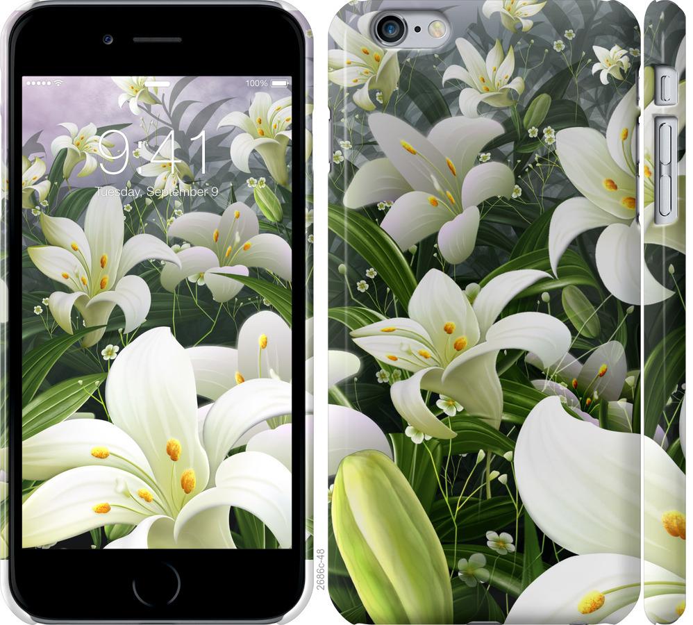 

Чохол на iPhone 6s Plus білі лілії