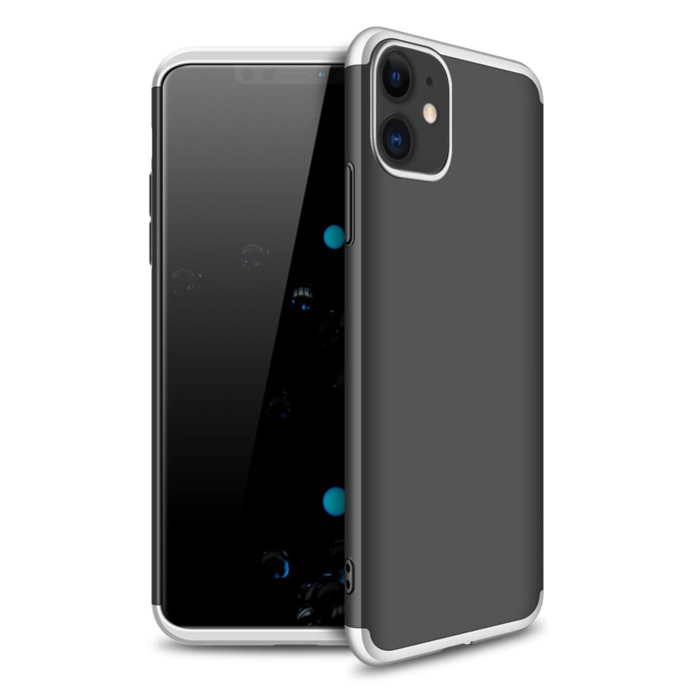 

Пластиковая накладка GKK LikGus 360 градусов для Apple iPhone 11 (6.1") Черный / Серебряный (116569)