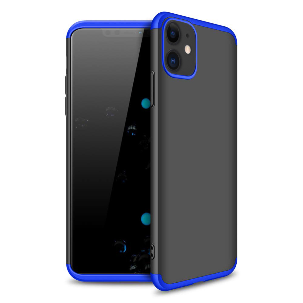 

Пластиковая накладка GKK LikGus 360 градусов для Apple iPhone 11 (6.1") Черный / Синий (116570)