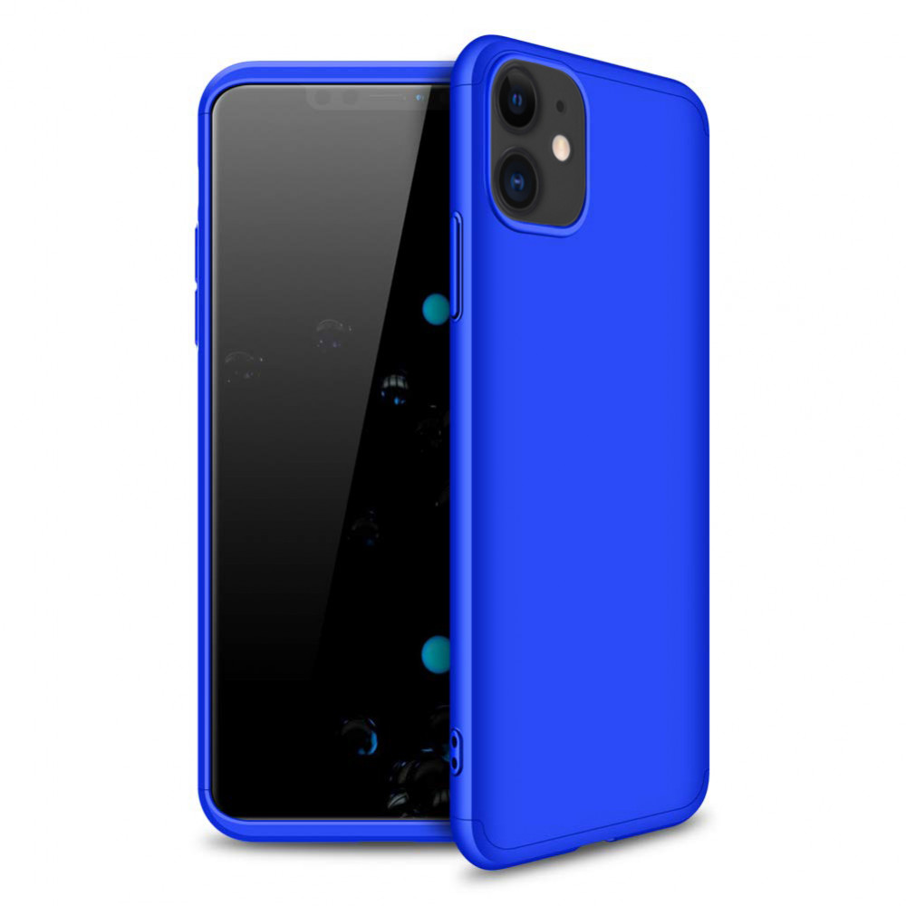 

Пластикова накладка GKK LikGus 360 градусів для Apple iPhone 11 (6.1") (Синій)