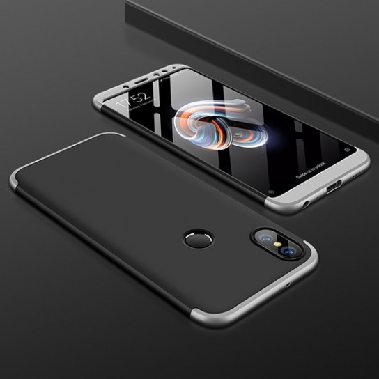 

Пластиковая накладка GKK LikGus 360 градусов для Xiaomi Redmi Note 6 Pro Черный / Серебряный (89072)