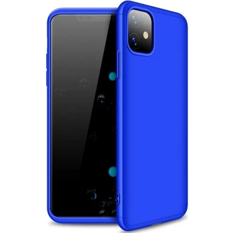 

Пластиковая накладка GKK LikGus 360 градусов (opp) для Apple iPhone 11 (6.1") Синий (181636)