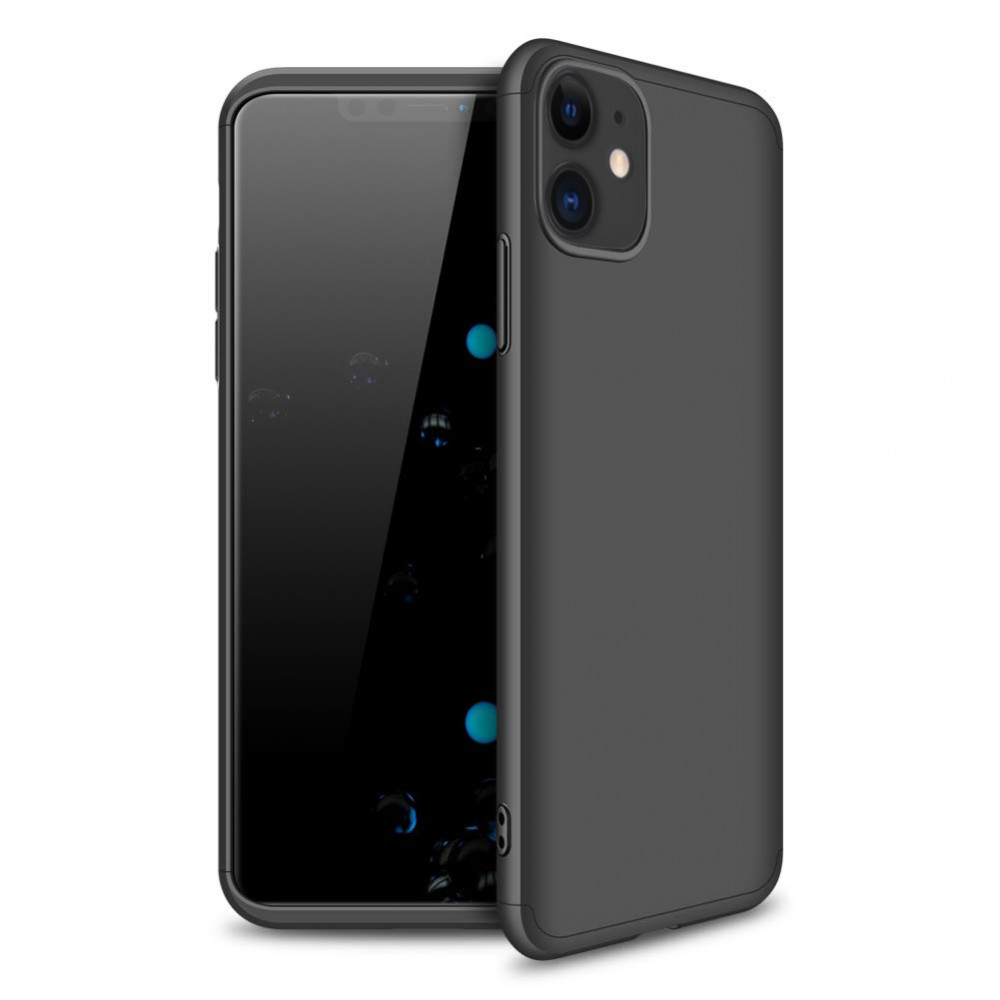 

Пластикова накладка GKK LikGus 360 градусів (opp) для Apple iPhone 12 Pro (Чорний)