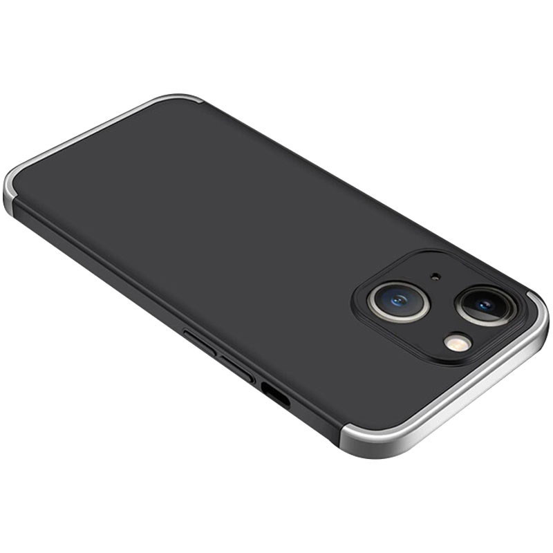 

Пластиковая накладка GKK LikGus 360 градусов (opp) для Apple iPhone 13 (6.1") Черный / Серебряный (202191)