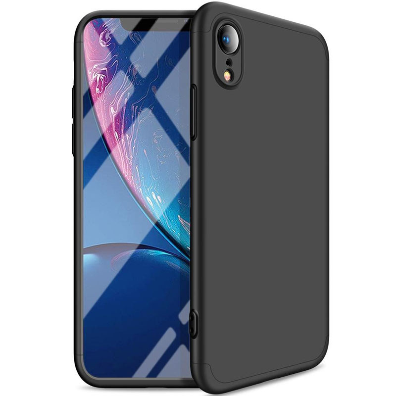 

Пластиковая накладка GKK LikGus 360 градусов (opp) для Apple iPhone XR (6.1") Черный (129357)