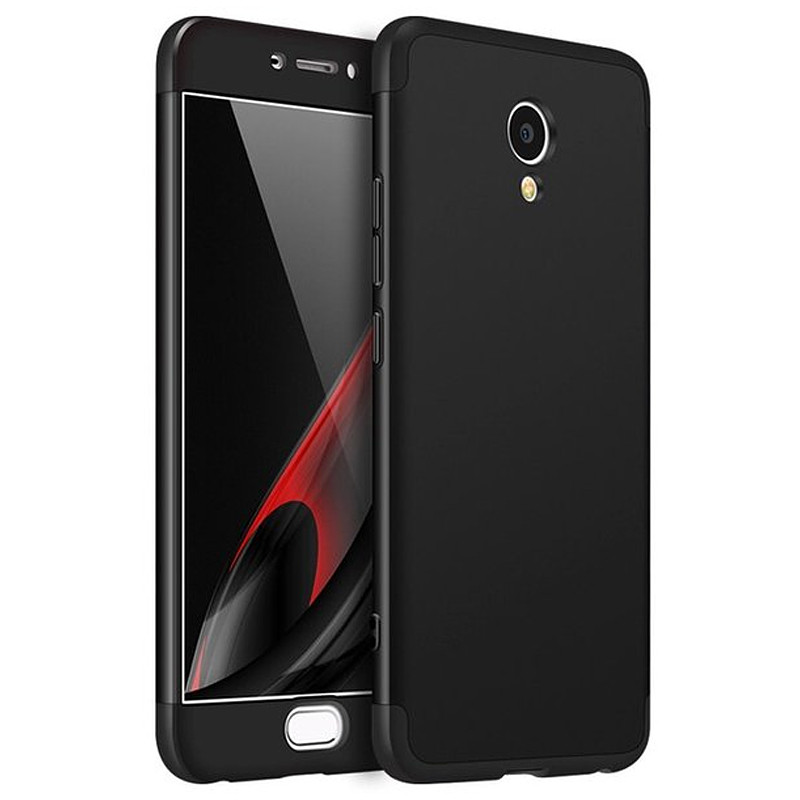 

Пластиковая накладка GKK LikGus 360 градусов (opp) для Meizu M3 Note Черный (129446)