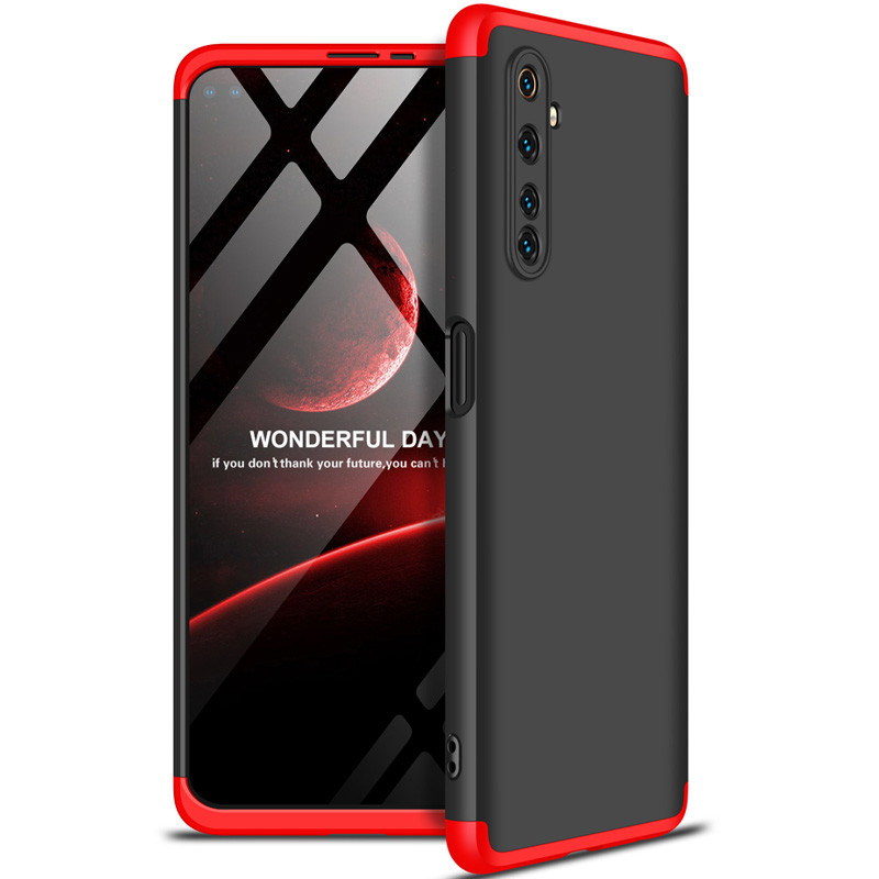

Пластиковая накладка GKK LikGus 360 градусов (opp) для Realme 6 Pro Черный / Красный (132469)