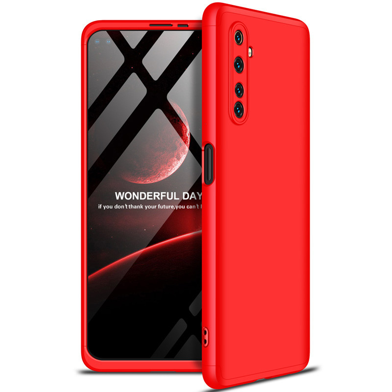 

Пластиковая накладка GKK LikGus 360 градусов (opp) для Realme 6 Pro Красный (132464)