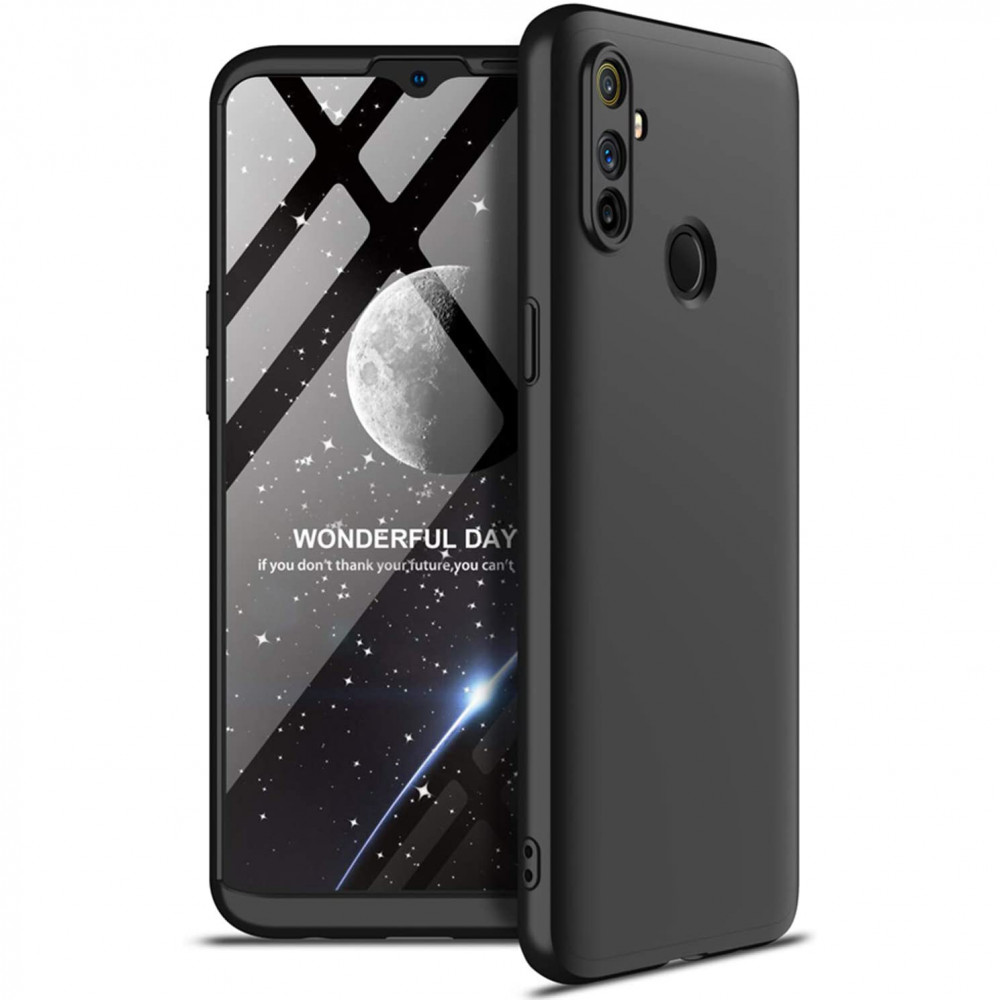 

Пластиковая накладка GKK LikGus 360 градусов (opp) для Realme C3 Черный (131849)