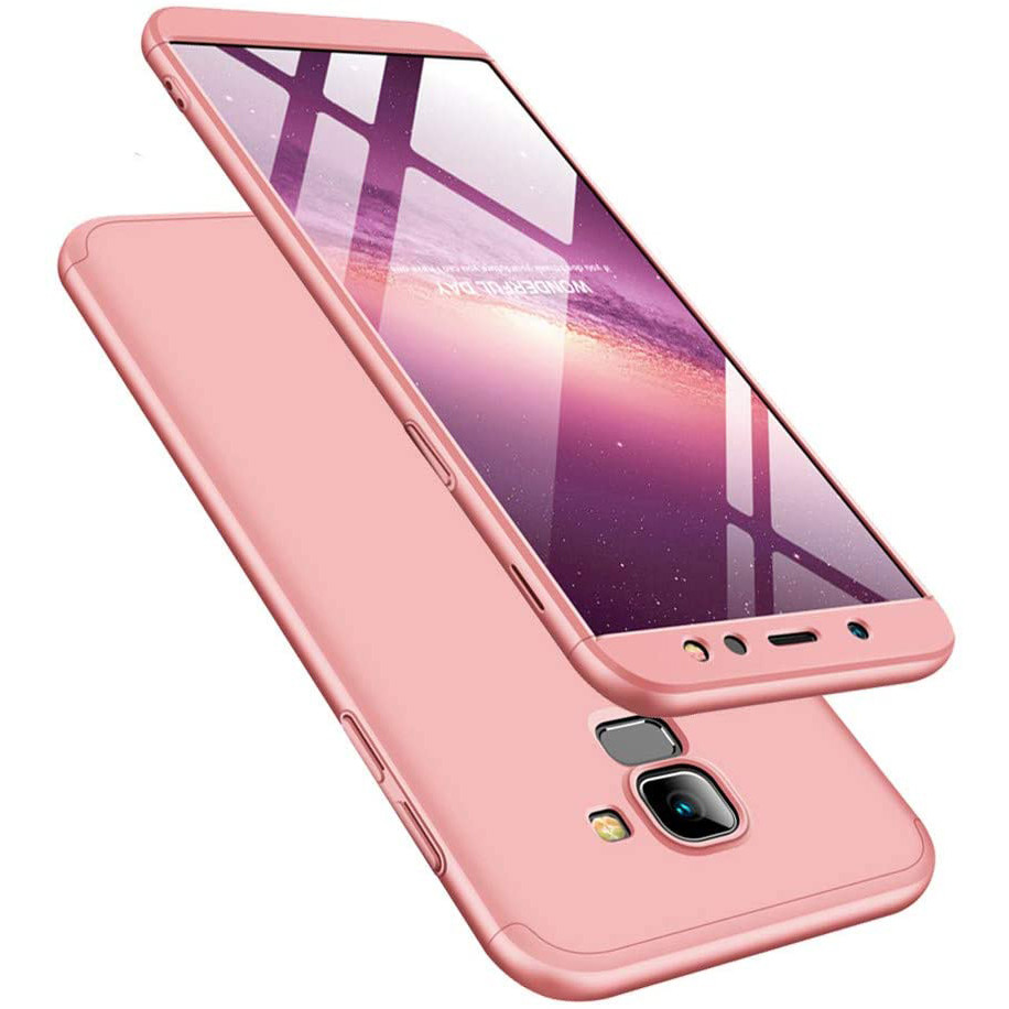 

Пластиковая накладка GKK LikGus 360 градусов (opp) для Samsung A730 Galaxy A8+ (2018) Розовый / Rose Gold (129461)