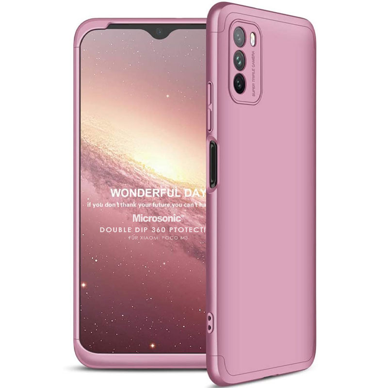 

Пластиковая накладка GKK LikGus 360 градусов (opp) для Xiaomi Poco M3 Розовый / Rose Gold (187460)