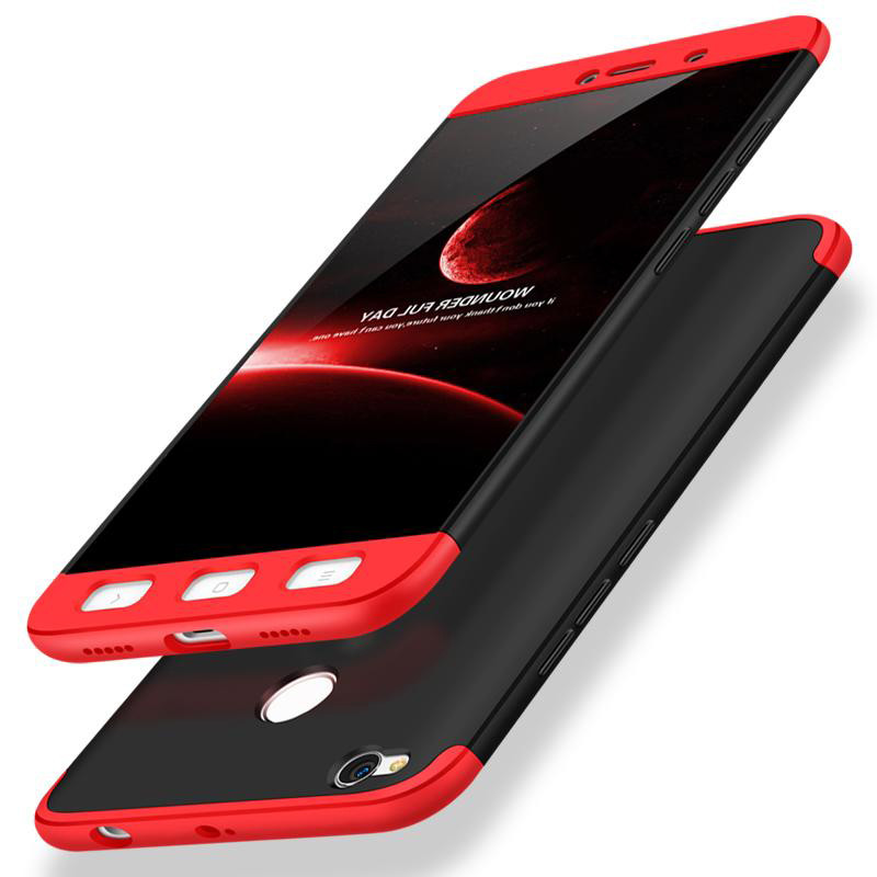 

Пластиковая накладка GKK LikGus 360 градусов (opp) для Xiaomi Redmi 4X Черный / Красный (129541)