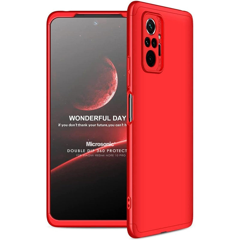 

Пластиковая накладка GKK LikGus 360 градусов (opp) для Xiaomi Redmi Note 10 Pro Max Красный (181704)