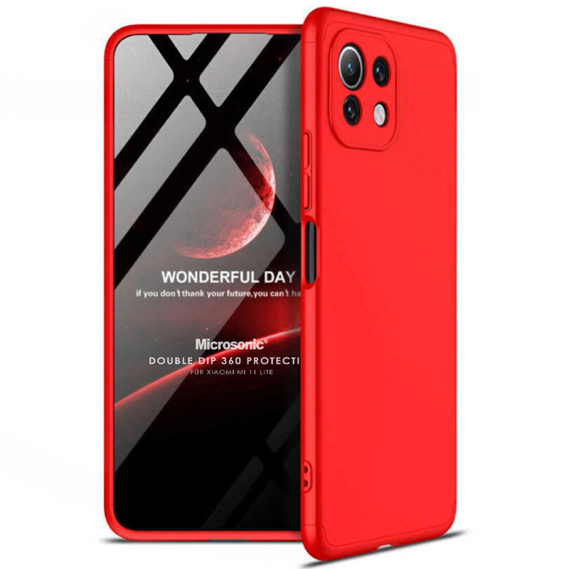 

Пластикова накладка GKK LikGus 360 градусів (opp) для Xiaomi Mi 11 Lite (Червоний)