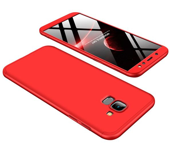 

Пластиковая накладка GKK LikGus 360 градусов для Samsung Galaxy A6 Plus (2018) Красный (85988)