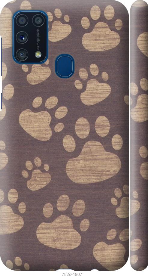 Чехол на Samsung Galaxy M31 M315F Следы тигра