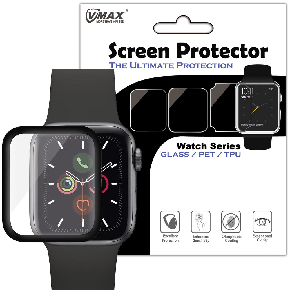 

Полімерна плівка VMAX 3D (full glue) для Аксессуары для Apple Watch (Чорний)