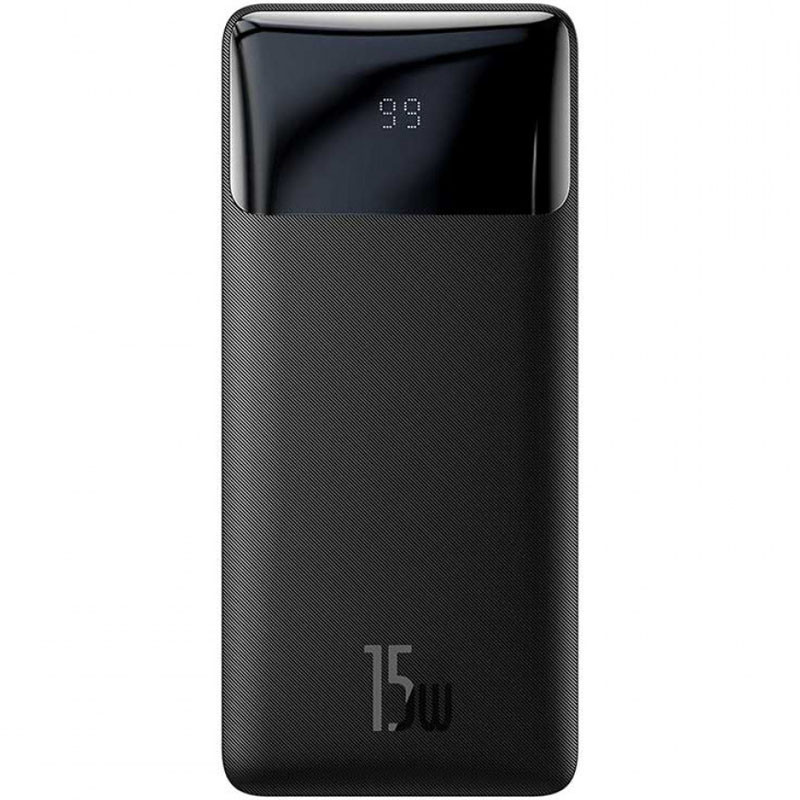 

Портативное зарядное устройство Baseus Bipow Digital Display 15W 20000 mAh (PPDML-J) Черный (191241)