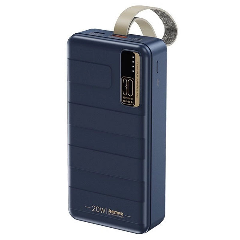 

Портативное зарядное устройство Power Bank Remax RPP-506 20W+22.5W PD+QC 30000 mAh Синий (226267)