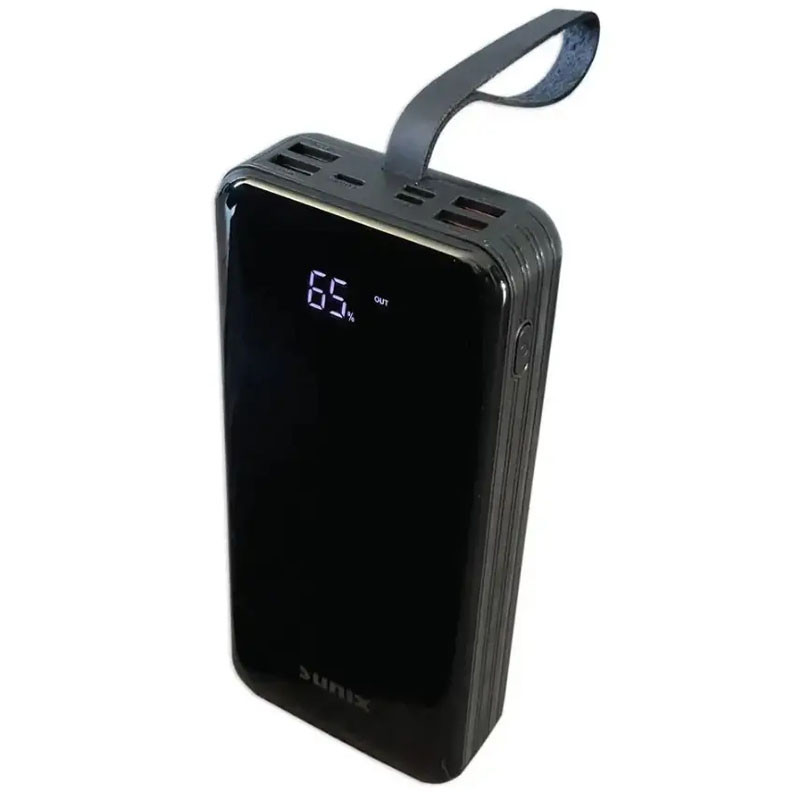 

Портативное зарядное устройство Power Bank Sunix PB-05 50000mAh Черный (226334)