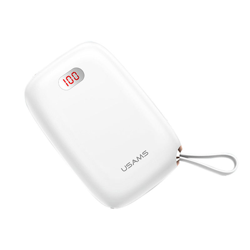 

Портативное зарядное устройство Usams US-CD78 Dual USB Display With Lanyard (10000mAh) Белый (123339)