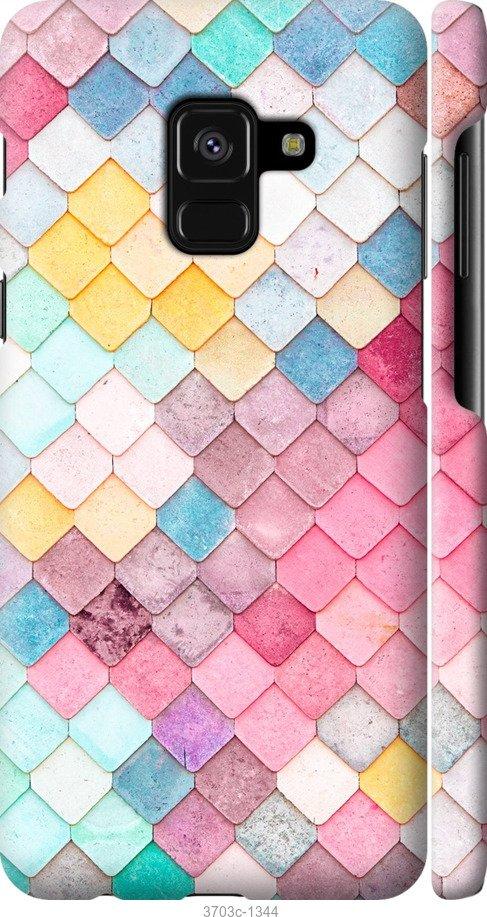 

Чехол на Samsung Galaxy A8 2018 A530F Красочная черепица