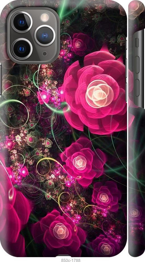 Чехол на iPhone 11 Pro Абстрактные цветы 3